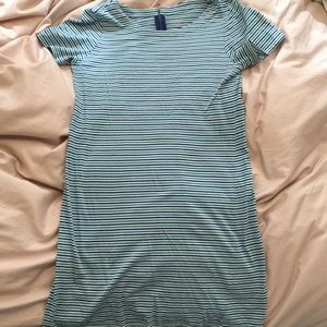 Striped mini T-shirt dress